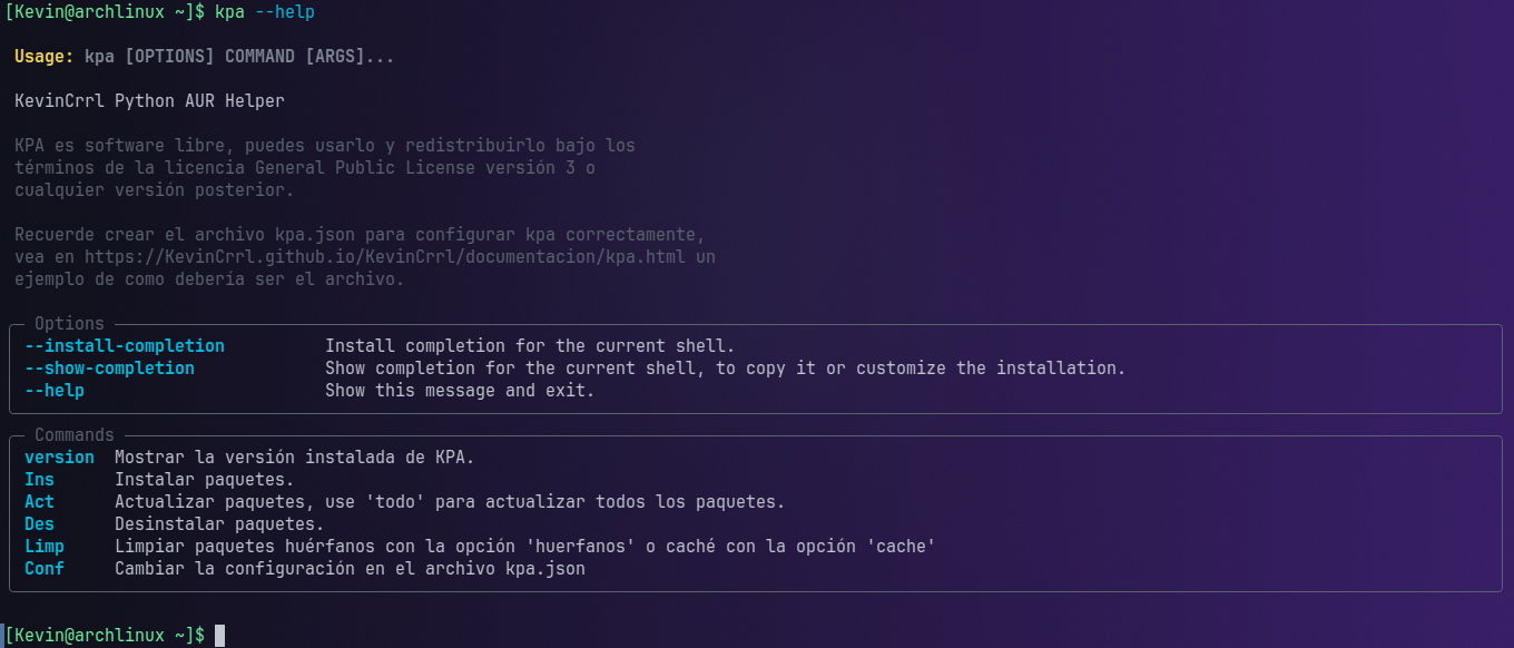Imagen del funcionamiento de KPA